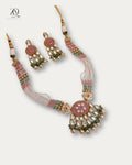 Rajkumari Gulbahar Kundan Pearl Necklace Set
