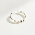 Minimalist SILVER Polished Open Cuff RING
